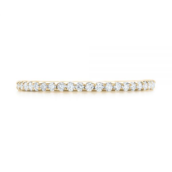 18k Yellow Gold 18k Yellow Gold Diamond Eternity Wedding Band - Top View -  102726