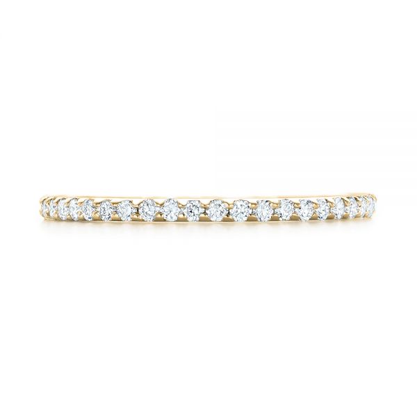 14k Yellow Gold 14k Yellow Gold Diamond Eternity Wedding Band - Top View -  102726