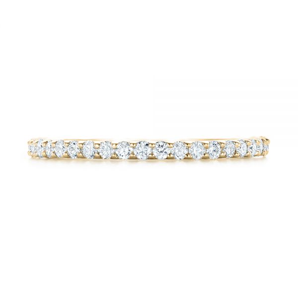 14k Yellow Gold 14k Yellow Gold Diamond Eternity Wedding Band - Top View -  102761