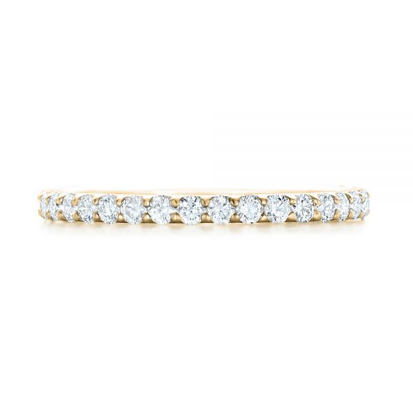 14k Yellow Gold 14k Yellow Gold Diamond Eternity Wedding Band - Top View -  102764