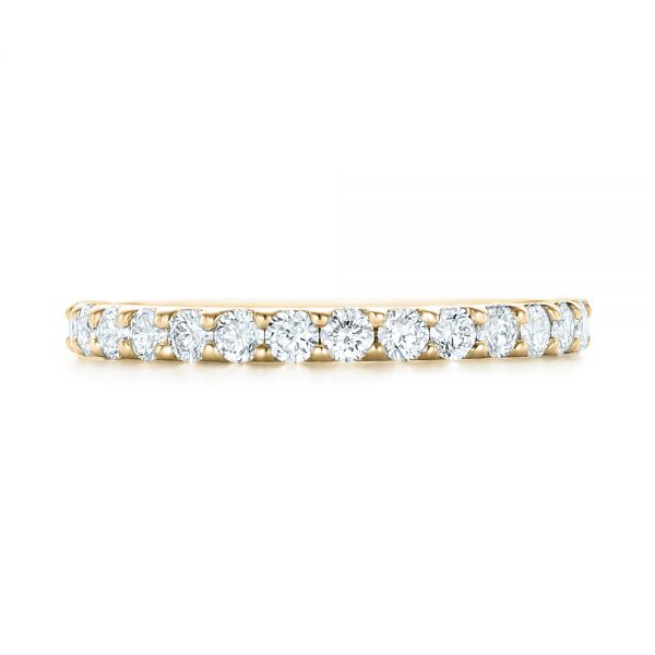 14k Yellow Gold 14k Yellow Gold Diamond Eternity Wedding Band - Top View -  102765