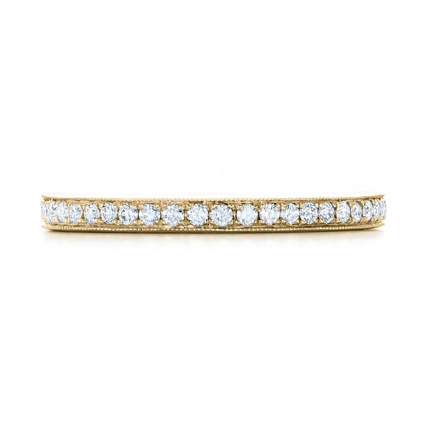 14k Yellow Gold 14k Yellow Gold Diamond Eternity Wedding Band - Top View -  102818