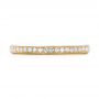 18k Yellow Gold 18k Yellow Gold Diamond Eternity Wedding Band - Top View -  102824 - Thumbnail