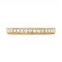 18k Yellow Gold 18k Yellow Gold Diamond Eternity Wedding Band - Top View -  102826 - Thumbnail