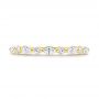 18k Yellow Gold 18k Yellow Gold Diamond Eternity Wedding Band - Top View -  106641 - Thumbnail