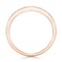 14k Rose Gold 14k Rose Gold Diamond Notched Wedding Band - Front View -  102247 - Thumbnail