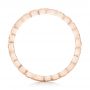14k Rose Gold 14k Rose Gold Diamond Organic Stackable Eternity Band - Front View -  101888 - Thumbnail