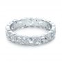  Platinum Platinum Diamond Organic Stackable Eternity Band - Flat View -  101888 - Thumbnail