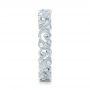  Platinum Platinum Diamond Organic Stackable Eternity Band - Side View -  101888 - Thumbnail