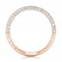 18k Rose Gold 18k Rose Gold Diamond Pave Wedding Band - Front View -  102175 - Thumbnail