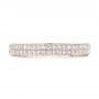 18k Rose Gold 18k Rose Gold Diamond Pave Wedding Band - Top View -  102175 - Thumbnail