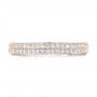 18k Rose Gold 18k Rose Gold Diamond Pave Wedding Band - Top View -  102175 - Thumbnail