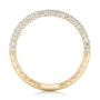 14k Yellow Gold 14k Yellow Gold Diamond Pave Wedding Band - Front View -  102175 - Thumbnail