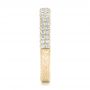 18k Yellow Gold 18k Yellow Gold Diamond Pave Wedding Band - Side View -  102175 - Thumbnail