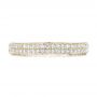 18k Yellow Gold 18k Yellow Gold Diamond Pave Wedding Band - Top View -  102175 - Thumbnail