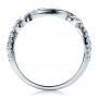 Diamond Split Shank Wedding Band With Matching Engagement Ring - Kirk Kara - Front View -  1459 - Thumbnail