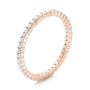 14k Rose Gold Diamond Stackable Eternity Band