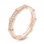 14k Rose Gold Diamond Stackable Eternity Band