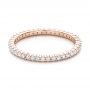 14k Rose Gold 14k Rose Gold Diamond Stackable Eternity Band - Flat View -  101900 - Thumbnail