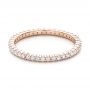 14k Rose Gold 14k Rose Gold Diamond Stackable Eternity Band - Flat View -  101900 - Thumbnail