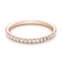 14k Rose Gold 14k Rose Gold Diamond Stackable Eternity Band - Flat View -  101914 - Thumbnail