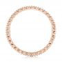 18k Rose Gold 18k Rose Gold Diamond Stackable Eternity Band - Front View -  101933 - Thumbnail