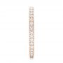18k Rose Gold 18k Rose Gold Diamond Stackable Eternity Band - Side View -  101914 - Thumbnail