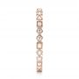 18k Rose Gold 18k Rose Gold Diamond Stackable Eternity Band - Side View -  101925 - Thumbnail