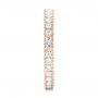 18k Rose Gold 18k Rose Gold Diamond Stackable Eternity Band - Side View -  101933 - Thumbnail