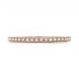 18k Rose Gold 18k Rose Gold Diamond Stackable Eternity Band - Top View -  101895 - Thumbnail