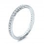 14k White Gold And 18K Gold Diamond Stackable Eternity Band