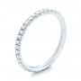 18k White Gold Diamond Stackable Eternity Band