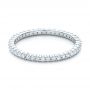 18k White Gold Diamond Stackable Eternity Band - Flat View -  101900 - Thumbnail