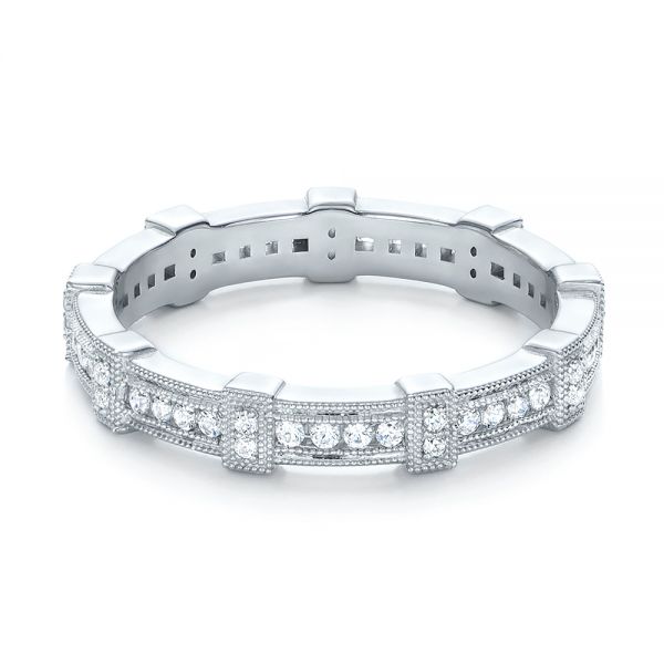  Platinum Platinum Diamond Stackable Eternity Band - Flat View -  101922