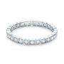 18k White Gold Diamond Stackable Eternity Band - Flat View -  101925 - Thumbnail