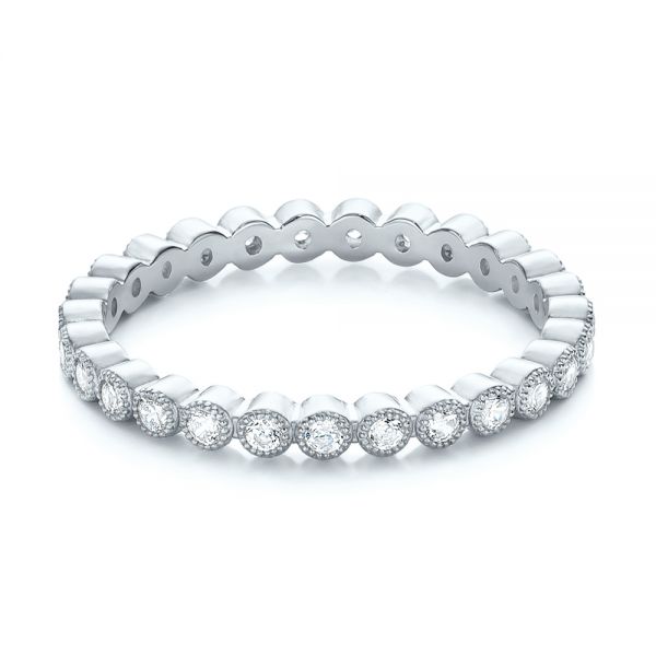  Platinum Platinum Diamond Stackable Eternity Band - Flat View -  101930