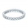 18k White Gold 18k White Gold Diamond Stackable Eternity Band - Flat View -  101930 - Thumbnail