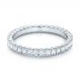 14k White Gold 14k White Gold Diamond Stackable Eternity Band - Flat View -  101933 - Thumbnail