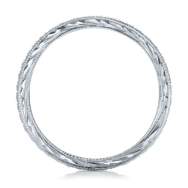 14k White Gold 14k White Gold Diamond Stackable Eternity Band - Front View -  101895