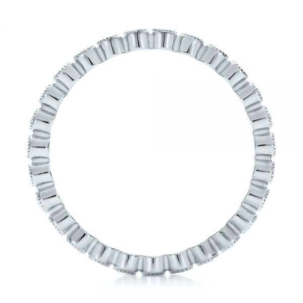 18k White Gold 18k White Gold Diamond Stackable Eternity Band - Front View -  101930