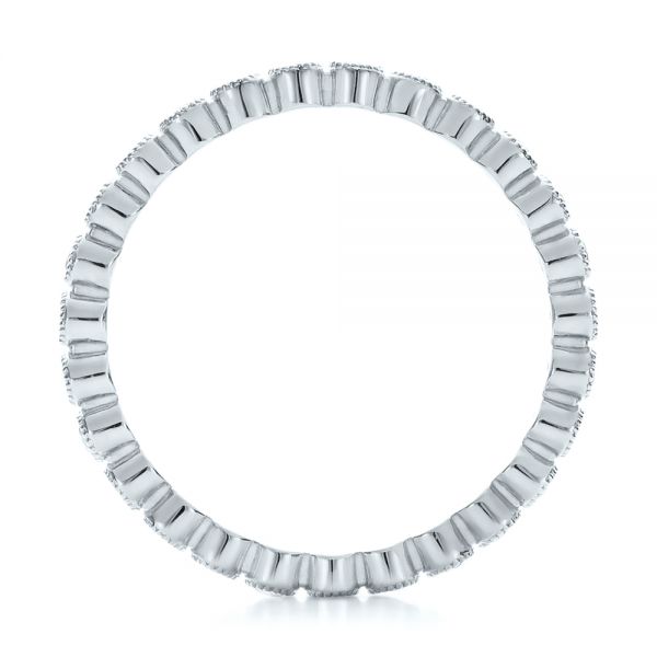18k White Gold 18k White Gold Diamond Stackable Eternity Band - Front View - 101930