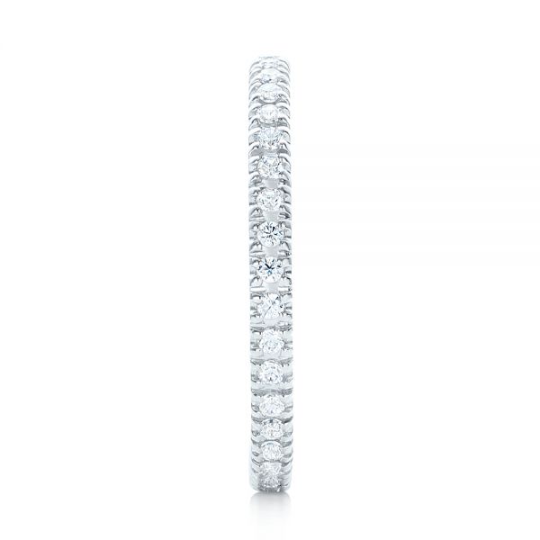 14k White Gold 14k White Gold Diamond Stackable Eternity Band - Side View -  101914