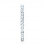 18k White Gold Diamond Stackable Eternity Band - Side View -  101914 - Thumbnail