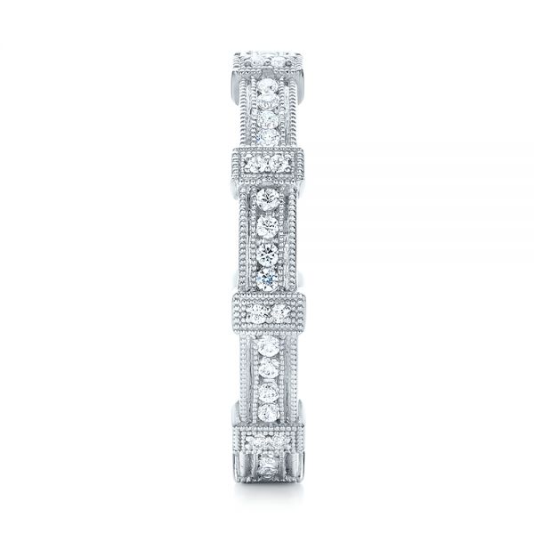  Platinum Platinum Diamond Stackable Eternity Band - Side View -  101922