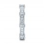 18k White Gold Diamond Stackable Eternity Band - Side View -  101922 - Thumbnail