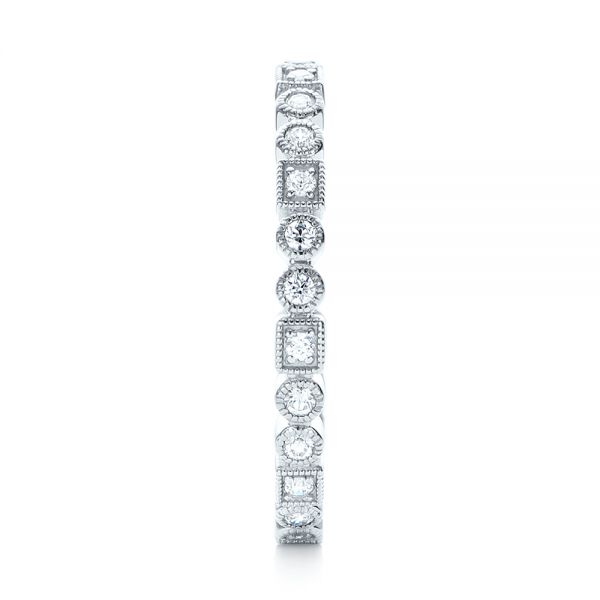  Platinum Platinum Diamond Stackable Eternity Band - Side View -  101925