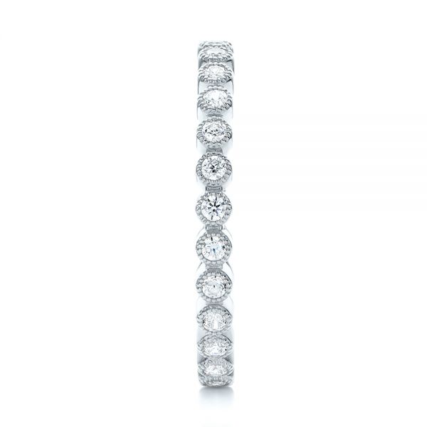  Platinum Platinum Diamond Stackable Eternity Band - Side View -  101930