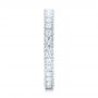 18k White Gold Diamond Stackable Eternity Band - Side View -  101933 - Thumbnail