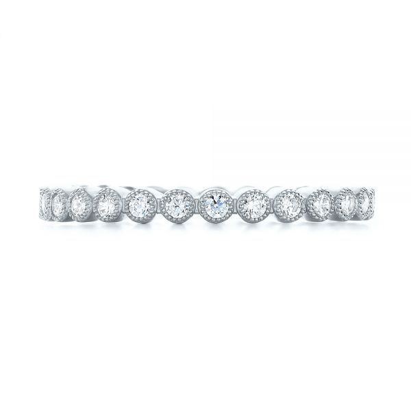  Platinum Platinum Diamond Stackable Eternity Band - Top View -  101930