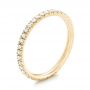 14k Yellow Gold Diamond Stackable Eternity Band